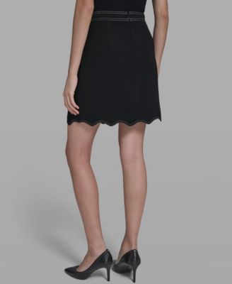 Women's Scallop Trim Skirt