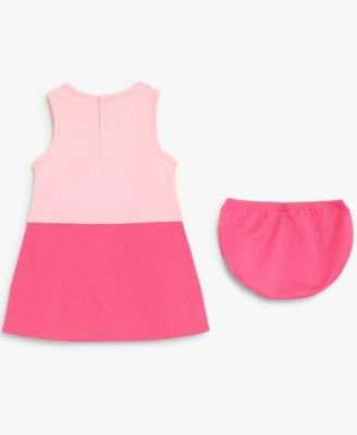 Baby Girls' V-Neck Dress and Bloomers