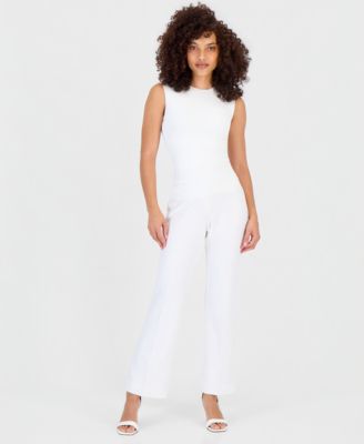 Petite High Rise Pull-On Pants