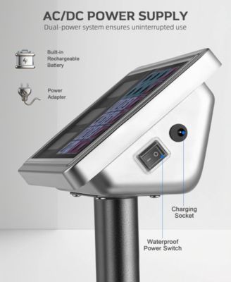 Digital Platform Floor Scale with LCD Display, 660 lbs Capacity, 0.1 lb Accuracy, Foldable Design