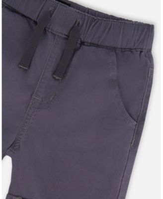 Big Boys Stretch Twill Shorts Grey