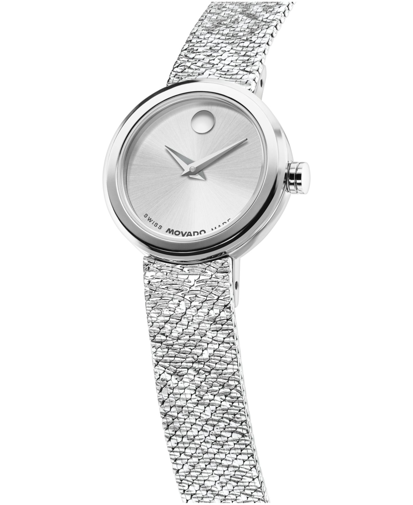 Женские часы Movado Museum Velura Mini Swiss Quartz Stainless Steel Watch, 21mm — фото 2