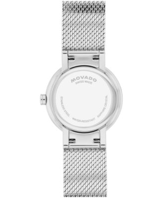 Women's Museum Velura Lab Grown Diamond Swiss Quartz Stainless Steel Watch, 25mm