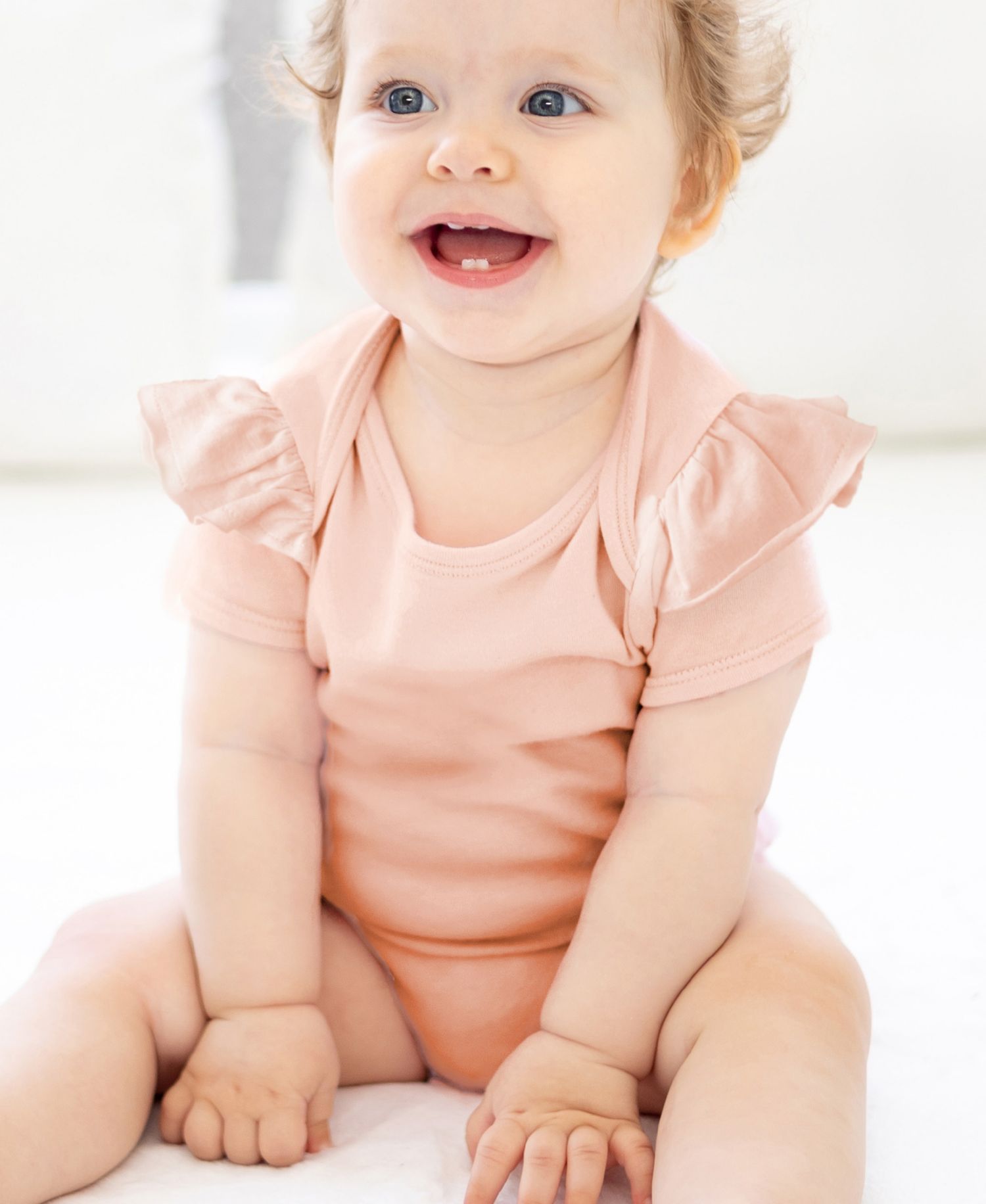 Baby Girls' Short-Sleeve Bodysuits, 5-Pack