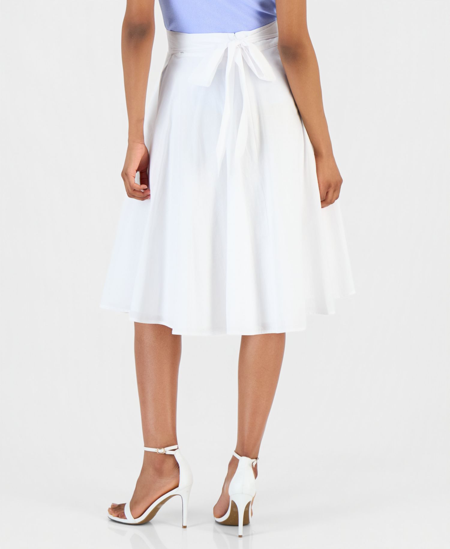 ASL Petite Pull-On A-Line Midi Skirt