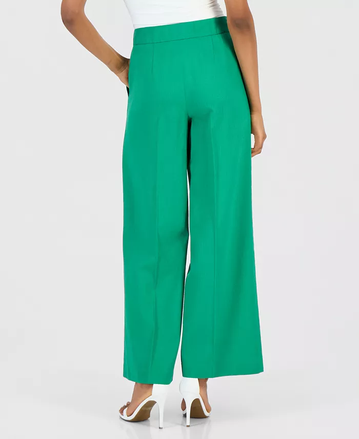 ASL Petite Mid-Rise Wide-Leg Pants - thumbnail 6