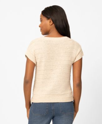 Women's Textured Stripe Sweater