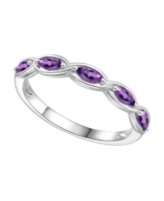 Amethyst (1/3 ct. t.w.) Ring in Sterling Silver (Also Available in Multi-Stones)