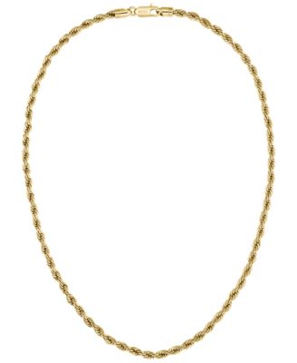 Men Myles Ionic Plated Thin Gold Steel Necklace