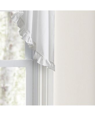 Classic Narrow Ruffle 3" Rod Pocket Swag Curtain Panel 86" X 38"