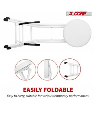 Guitar Stool 3.15" Padded Chair Foldable Heavy Duty Music Seat Built in Foot Rest Guitar Stand