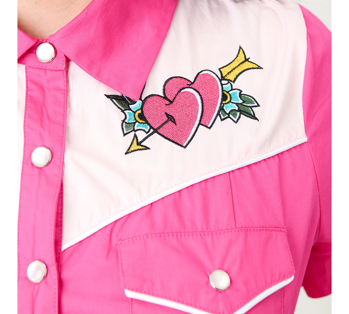 Smak Parlour Plus Embroidered Western Flare Dress