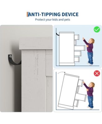 5 Drawer Dresser for Bedroom, Wooden 5 Chest of Drawers 43in Tall with Large Storage Drawers, Modern Dresser Organizer Closet for Living Room
