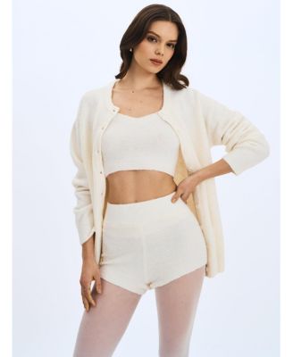 Women's Orla Wool-Blend Ribbed Knit Cardigan