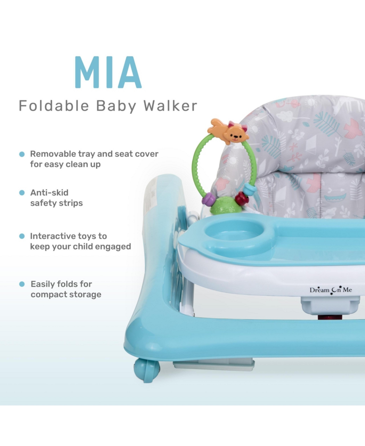 Dream On Me Toddler Mia Foldable Walker