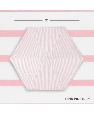 9ft Fringe Market Umbrella - Boho Patio Sunshade w/ Tilt, UPF50+, Steel Pole for Table, Pool, Deck