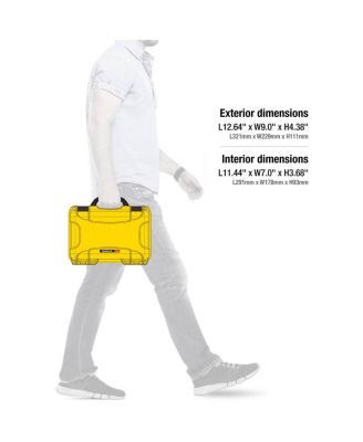 909 Case with Foam, Yellow