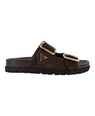 Women's Fasten Double-Buckle Footbed Sandals