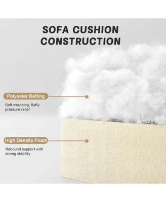 2-Seater Sofa with Pull-Out Storage Drawers Under Each Seat Wraparound Back and Arm Cushions