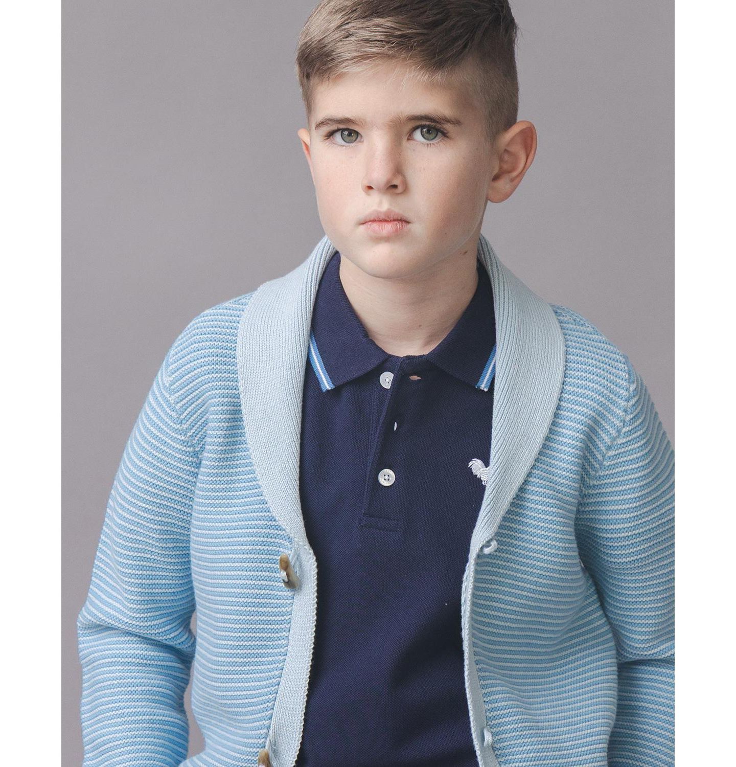 Кардиган Hope & Henry Organic Shawl Collar Cardigan Sweater для мальчиков, цвет: Bluebell — фото 4