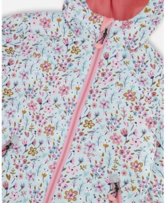 Big Girl Two-Piece Mid-Season Outerwear Set Mini Flower Print - Child