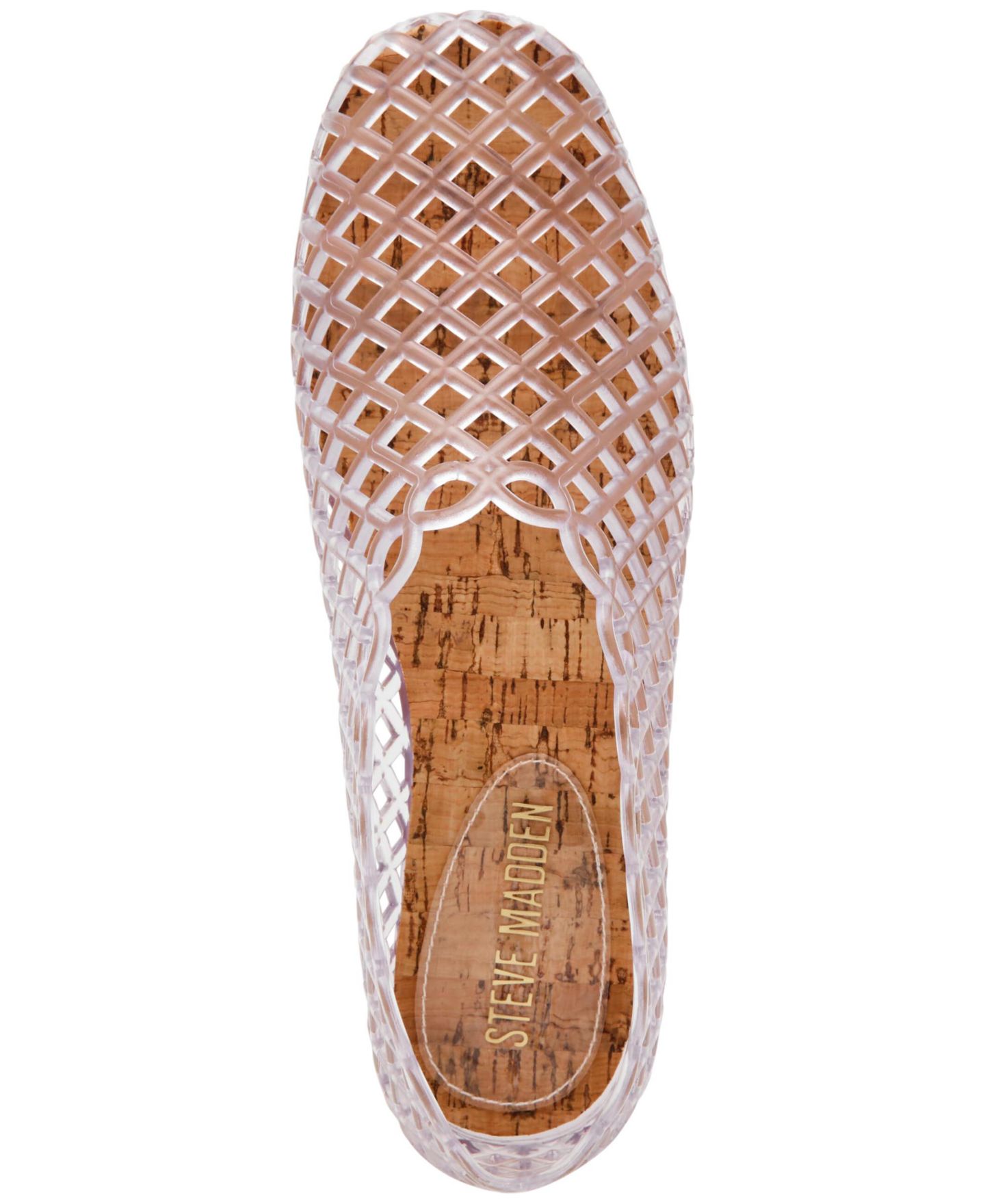 Женские балетки Steve Madden Grove Caged Jelly Slip-On Flats, цвет: Прозрачный — фото 5