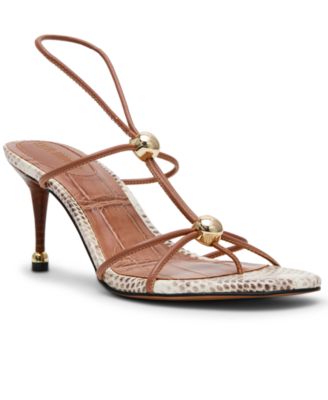 Women's Ramos Strappy Embellished Stiletto Heel Dress Sandals