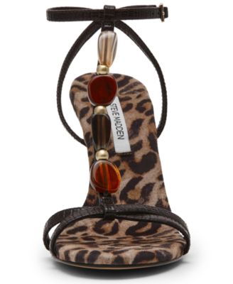 Women's Frenzi Novelty T-Strap Stiletto Heel Dress Sandals