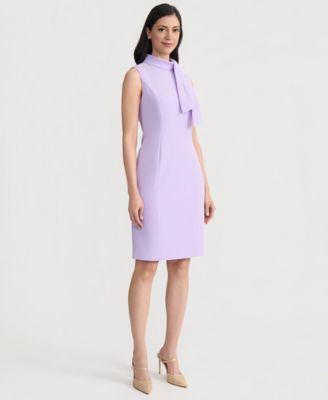Women's Tie-Neck Sheath Dress 