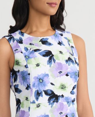 Women’s Crewneck Princess Seam Sheath Dress