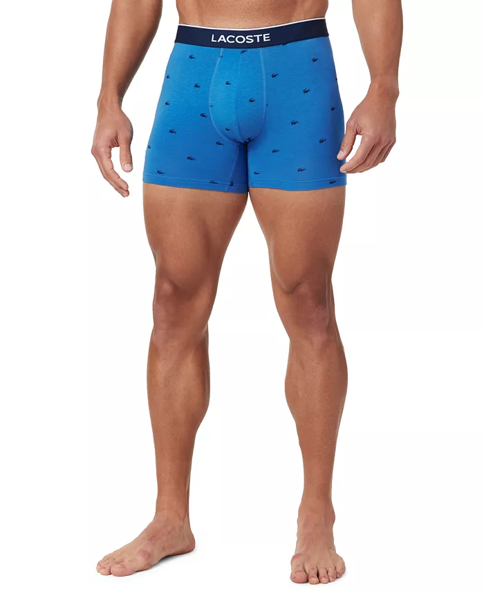 Men's Cotton Stretch Mini-Crocodile Boxer Briefs, 3-Pack - thumbnail 10