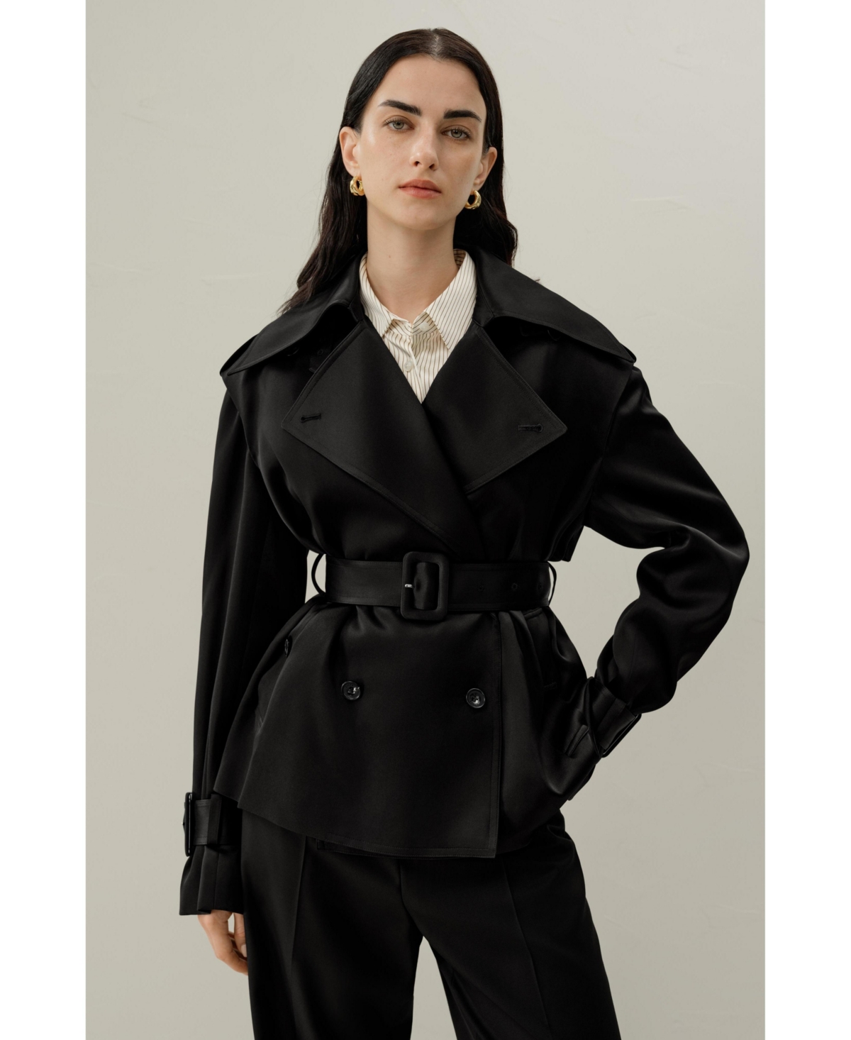 Lilysilk Women's Serica Short Trench