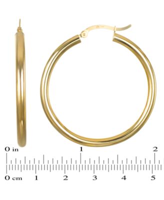Hoop Earrings in 10k Yellow Gold
