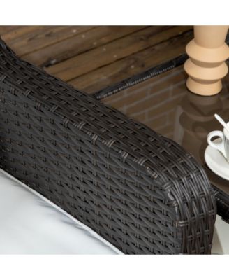 Patio Bistro Set, Rocking & 360° Rotation, Porch Furniture,