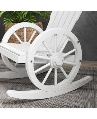 Slatted Design Adirondack Rocking Chair