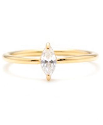 Marquise Gold-Tone Ring