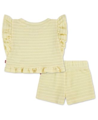 Baby Girls' Ruffle Top and Shorts, 2-Piece Set