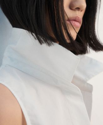 Women's Sleeveless Cotton Shirt