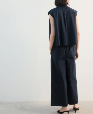 Women's Elastic Waist Straight-Fit Pants