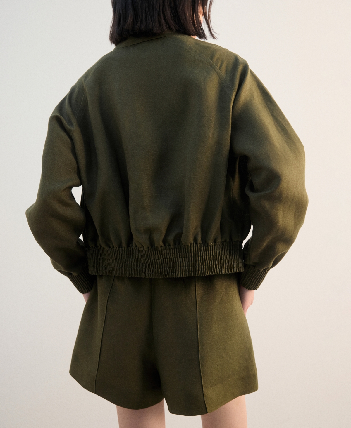 Mango Women's Buttons Linen-Blend Jacket