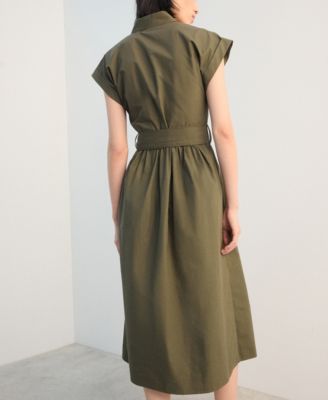 Women's Belt Shirt Dress