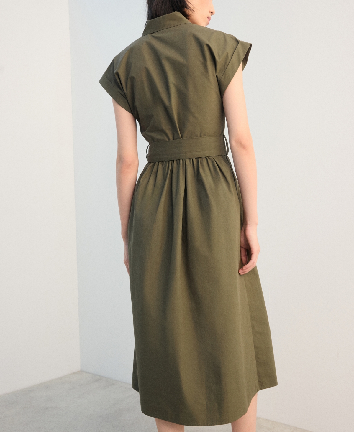 Mango Women's Belt Shirt Dress