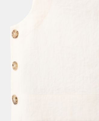 Women's Buttoned Crop Top