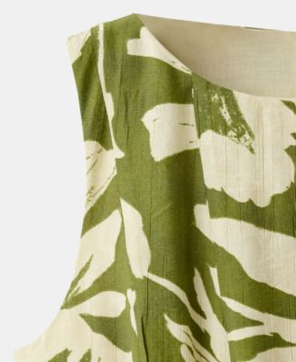 Women's Floral-Print Flared Dress