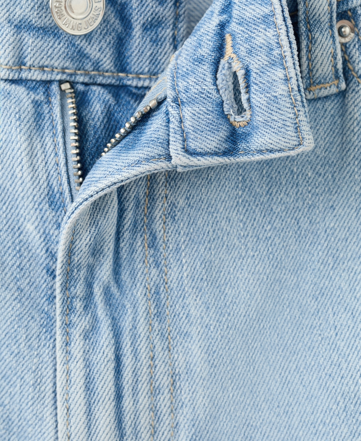 Mango Women's High-Waisted Straight-Fit Denim Shorts