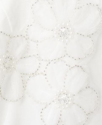 Women's Floral-Embroidered Cotton T-Shirt