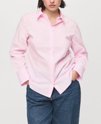 Women's Slim-Fit Poplin Shirt