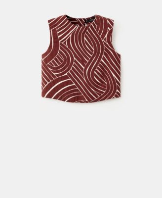 Women's Geometric Print Top