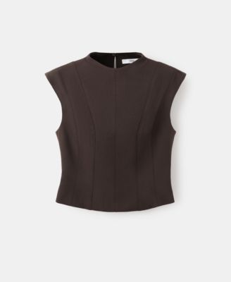 Women's Wide Straps Fitted Top