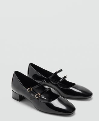 Women's Buckle Patent Leather Shoes